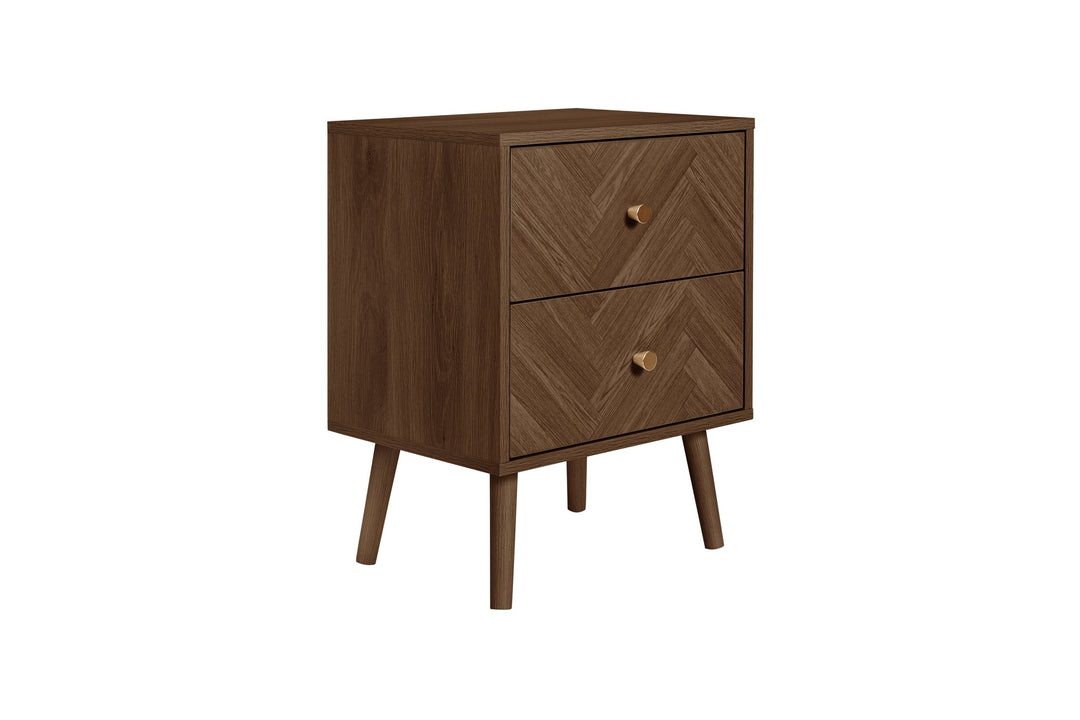 Birlea Herringford 2 Drawer Bedside (Self Assembly) (DHD)