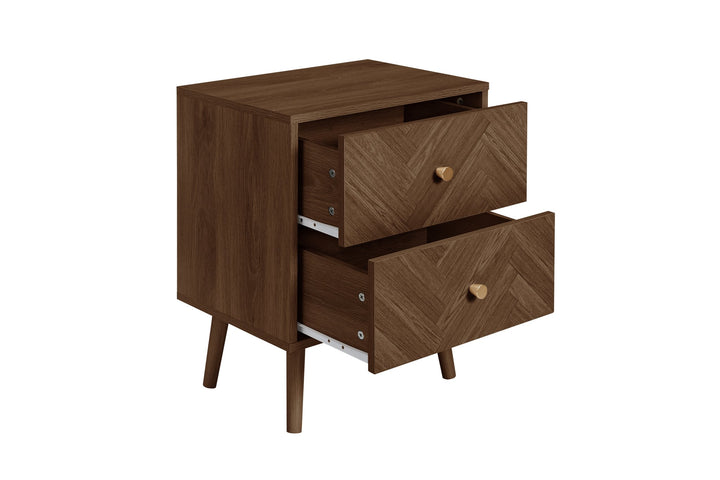 Birlea Herringford 2 Drawer Bedside (Self Assembly) (DHD)