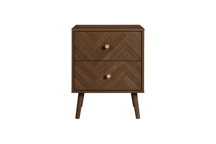 Birlea Herringford 2 Drawer Bedside (Self Assembly) (DHD)