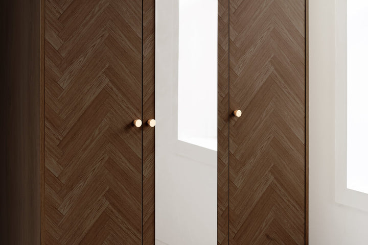 Birlea Herringford 3 Door Wardrobe With Mirror (Self Assembly) (DHD)