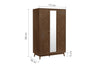 Birlea Herringford 3 Door Wardrobe With Mirror (Self Assembly) (DHD)