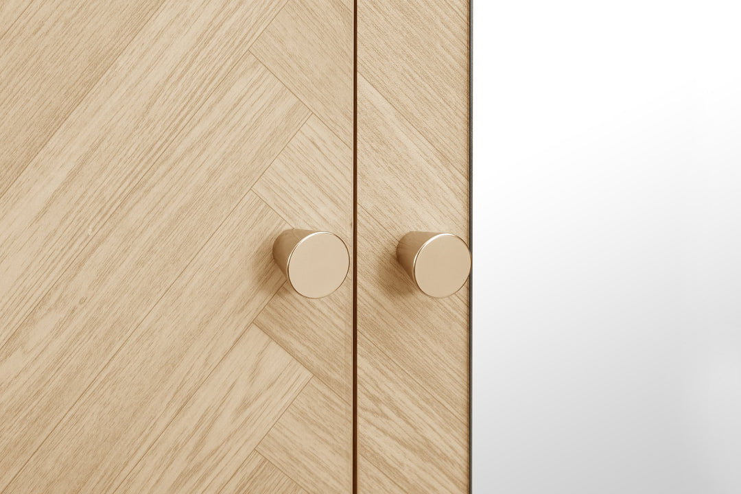 Birlea Herringford 3 Door Wardrobe With Mirror (Self Assembly) (DHD)