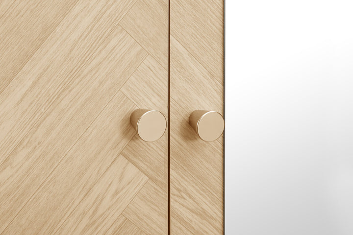 Birlea Herringford 3 Door Wardrobe With Mirror (Self Assembly) (DHD)