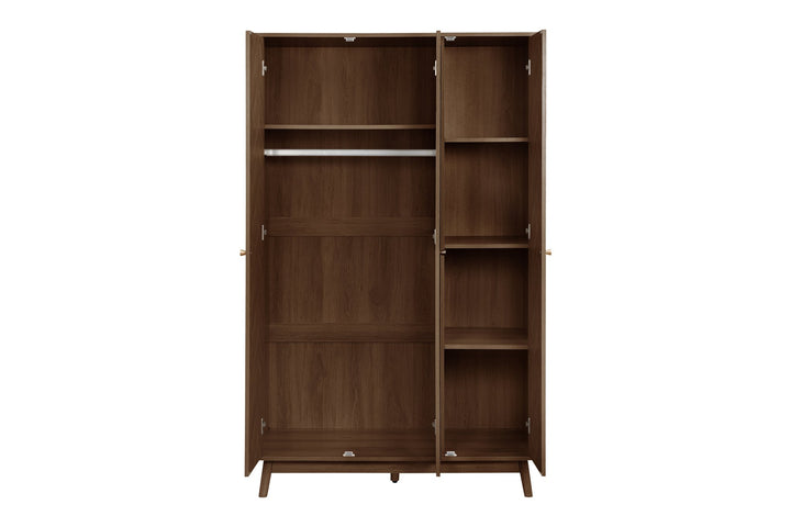Birlea Herringford 3 Door Wardrobe With Mirror (Self Assembly) (DHD)