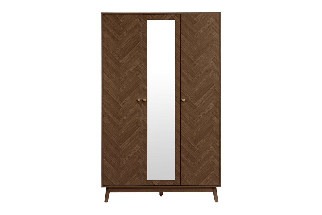 Birlea Herringford 3 Door Wardrobe With Mirror (Self Assembly) (DHD)
