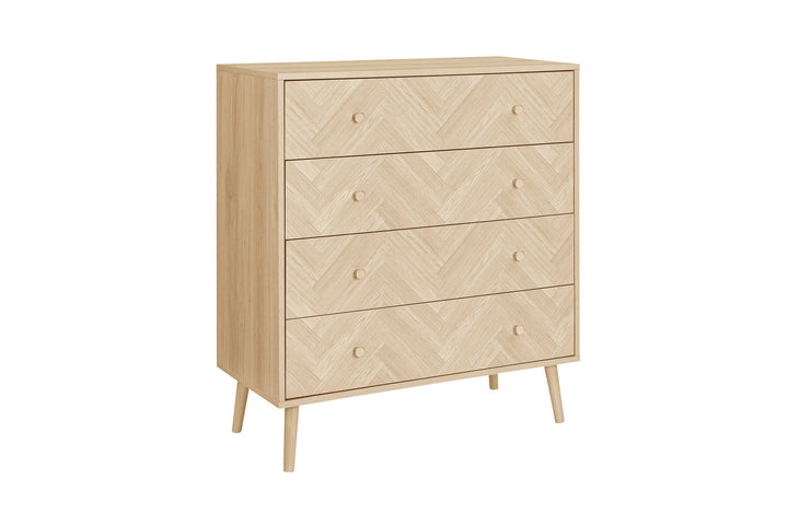 Birlea Herringford 4 Drawer Chest (Self Assembly) (DHD)