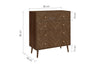 Birlea Herringford 4 Drawer Chest (Self Assembly) (DHD)