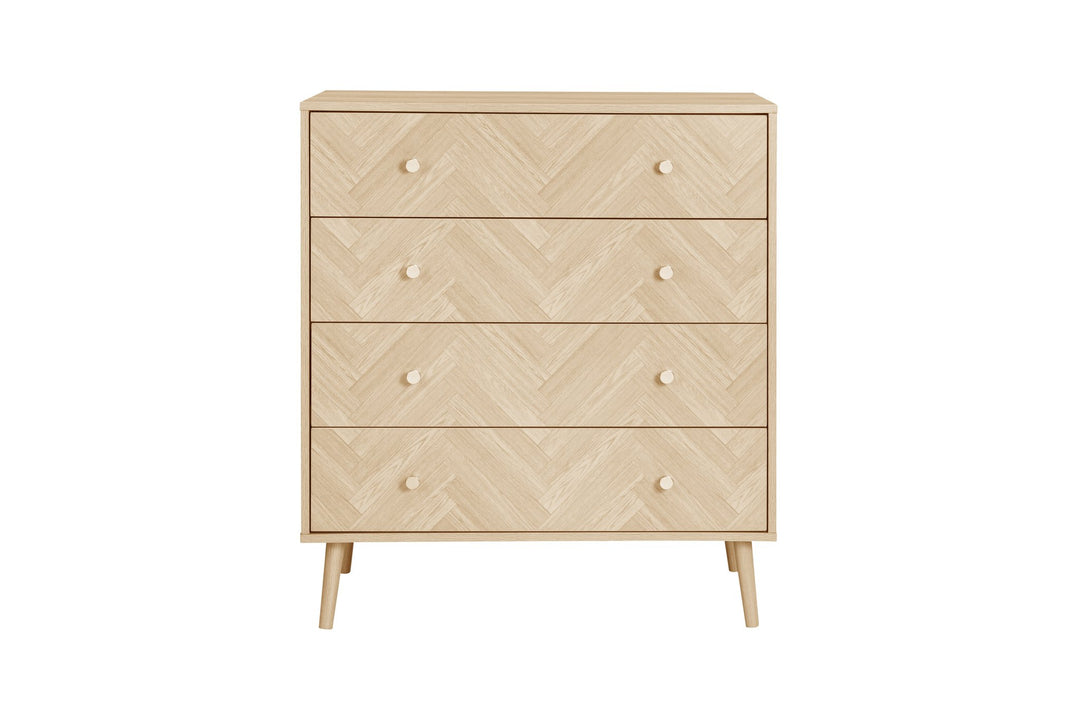Birlea Herringford 4 Drawer Chest (Self Assembly) (DHD)