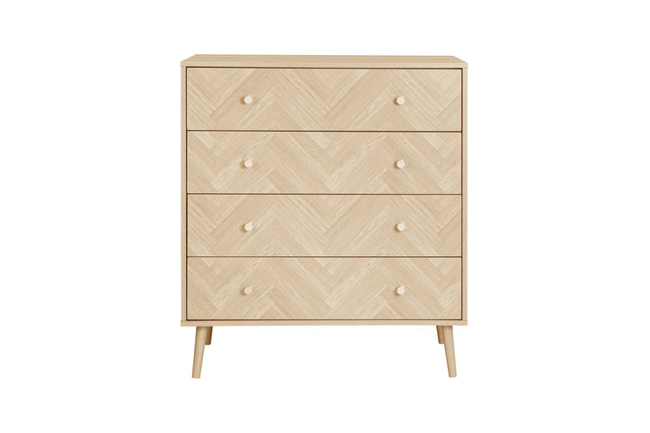 Birlea Herringford 4 Drawer Chest (Self Assembly) (DHD)