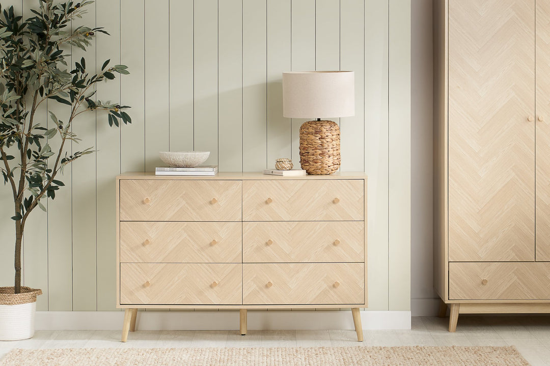 Birlea Herringford 6 Drawer Chest (Self Assembly) (DHD)