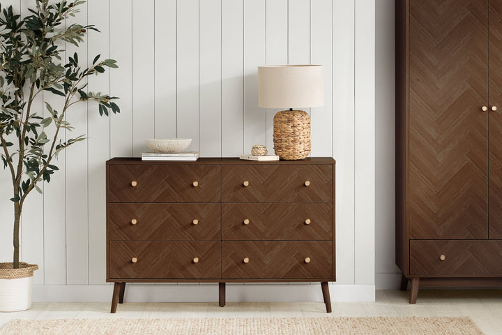 Birlea Herringford 6 Drawer Chest (Self Assembly) (DHD)