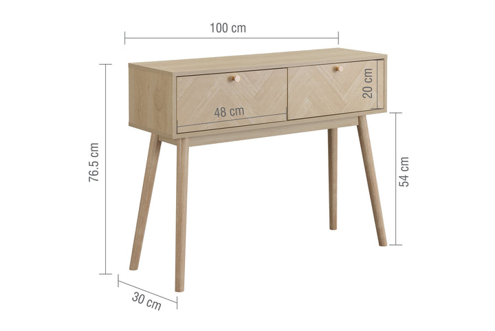 Birlea Herringford Console Table (Self Assembly) (DHD)