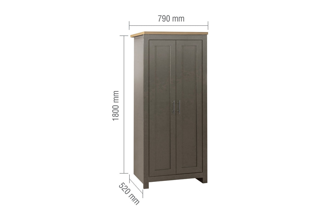 Birlea Highgate 2 Door Wardrobe (Self Assembly) (DHD)