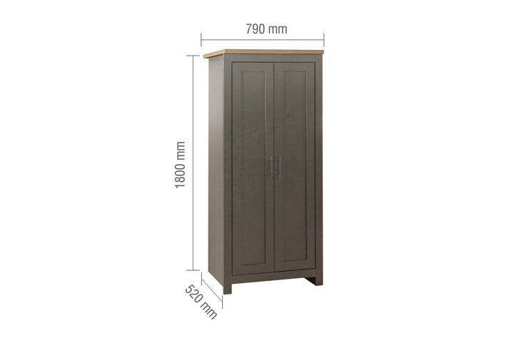 Birlea Highgate 2 Door Wardrobe (Self Assembly) (DHD)