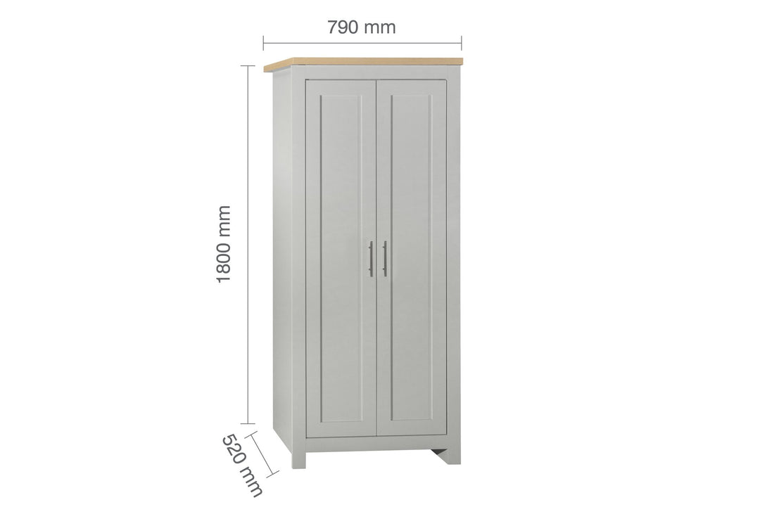 Birlea Highgate 2 Door Wardrobe (Self Assembly) (DHD)
