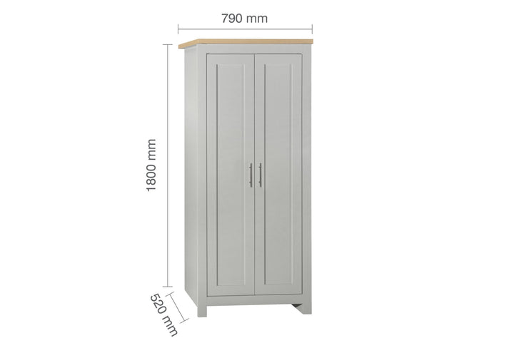 Birlea Highgate 2 Door Wardrobe (Self Assembly) (DHD)