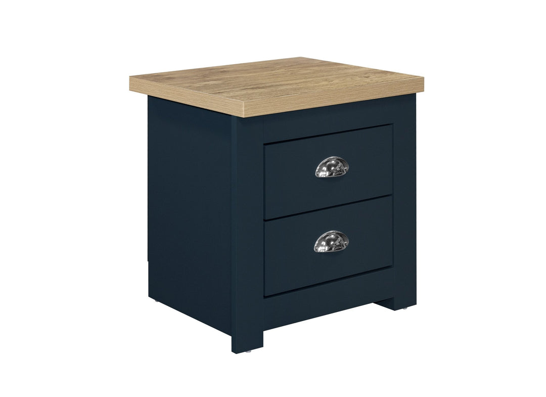 Birlea Highgate 2 Drawer Bedside (Self Assembly) (DHD)