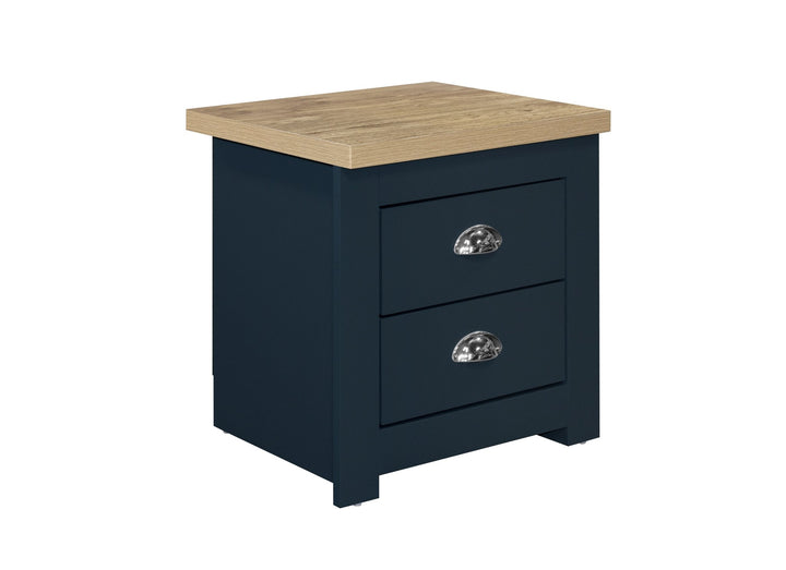Birlea Highgate 2 Drawer Bedside (Self Assembly) (DHD)