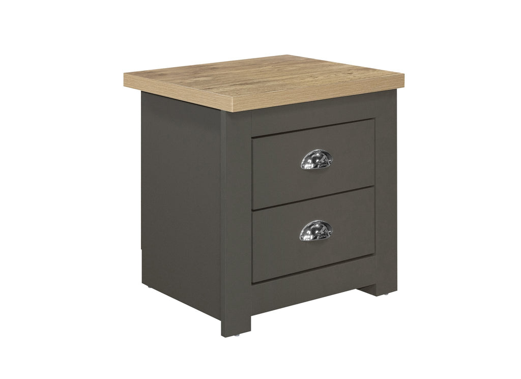 Birlea Highgate 2 Drawer Bedside (Self Assembly) (DHD)