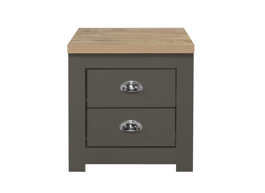Birlea Highgate 2 Drawer Bedside (Self Assembly) (DHD)