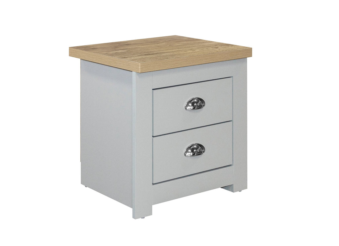 Birlea Highgate 2 Drawer Bedside (Self Assembly) (DHD)