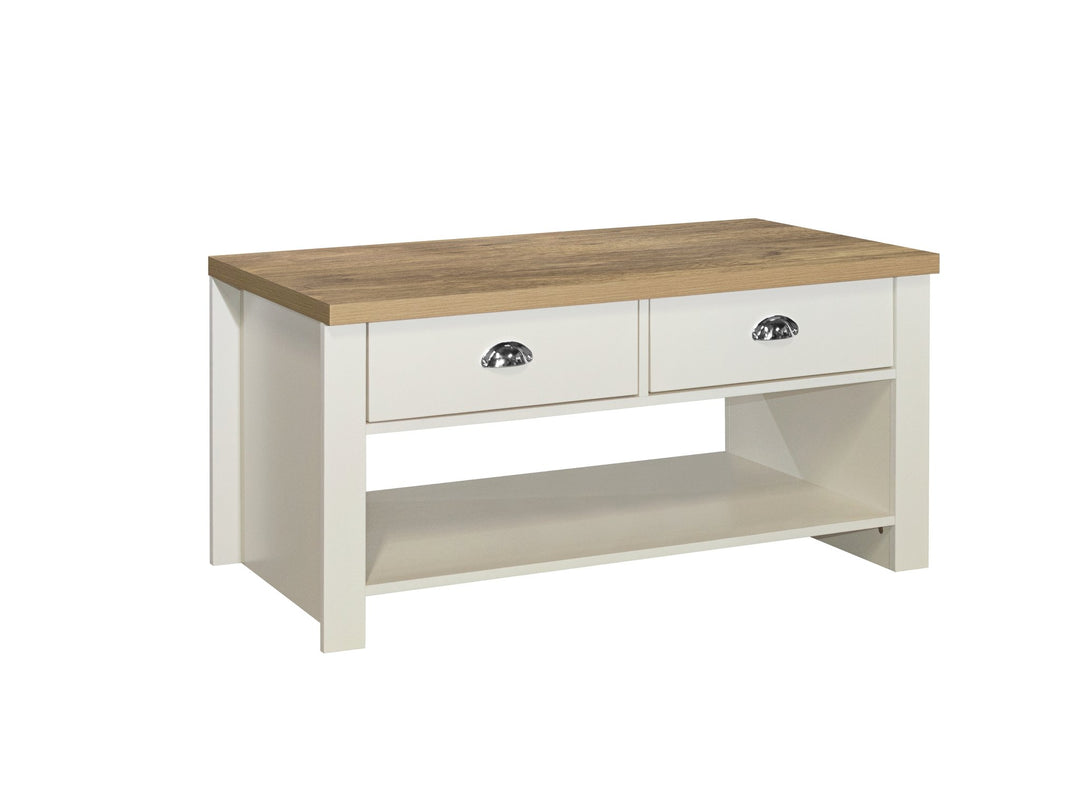 Birlea Highgate 2 Drawer Coffee Table (Self Assembly) (DHD)