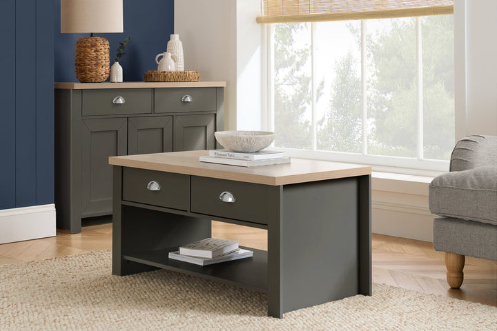 Birlea Highgate 2 Drawer Coffee Table (Self Assembly) (DHD)