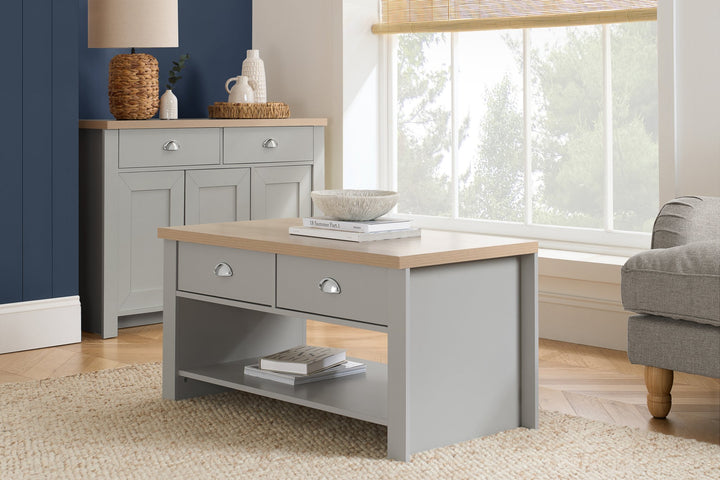 Birlea Highgate 2 Drawer Coffee Table (Self Assembly) (DHD)