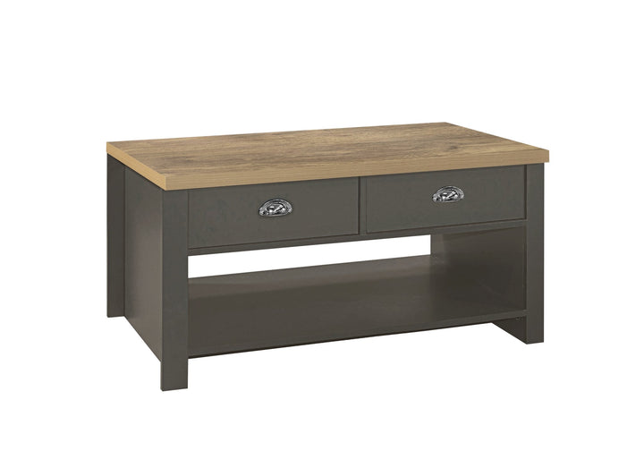 Birlea Highgate 2 Drawer Coffee Table (Self Assembly) (DHD)