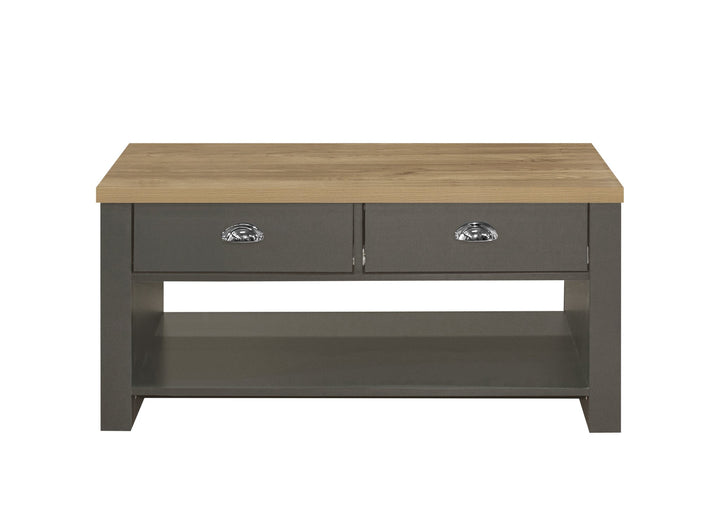 Birlea Highgate 2 Drawer Coffee Table (Self Assembly) (DHD)