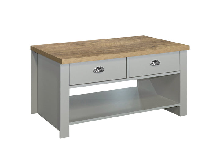 Birlea Highgate 2 Drawer Coffee Table (Self Assembly) (DHD)