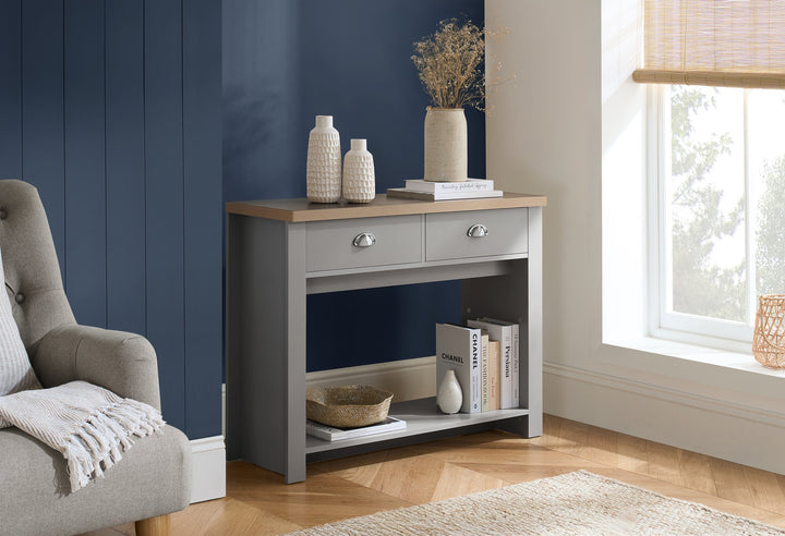Birlea Highgate 2 Drawer Console Table (Self Assembly) (DHD)