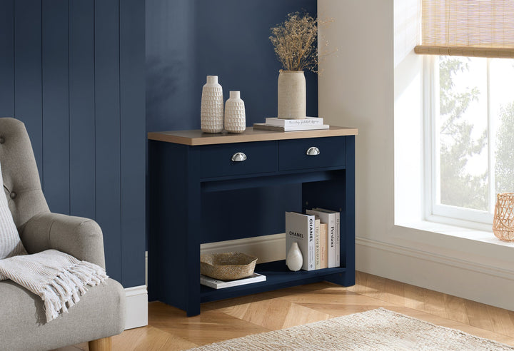 Birlea Highgate 2 Drawer Console Table (Self Assembly) (DHD)
