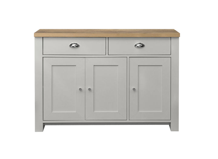 Birlea Highgate 3 Door 2 Drawer Sideboard (Self Assembly) (DHD)