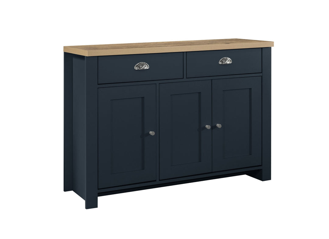 Birlea Highgate 3 Door 2 Drawer Sideboard (Self Assembly) (DHD)