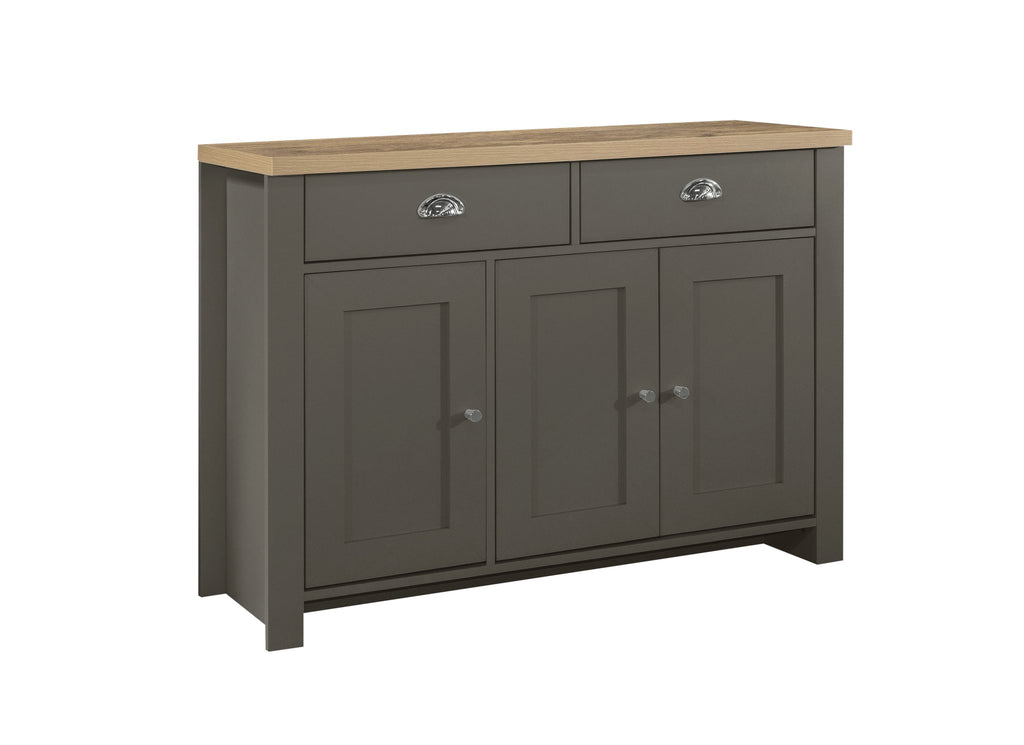 Birlea Highgate 3 Door 2 Drawer Sideboard (Self Assembly) (DHD)