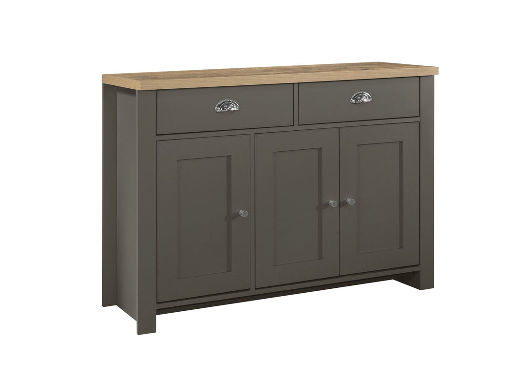 Birlea Highgate 3 Door 2 Drawer Sideboard (Self Assembly) (DHD)
