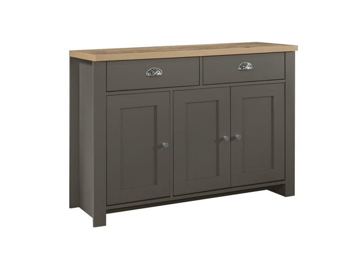 Birlea Highgate 3 Door 2 Drawer Sideboard (Self Assembly) (DHD)