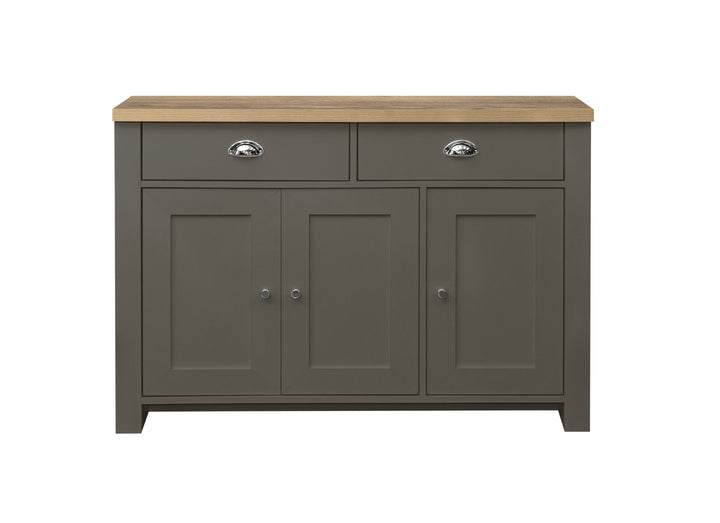 Birlea Highgate 3 Door 2 Drawer Sideboard (Self Assembly) (DHD)