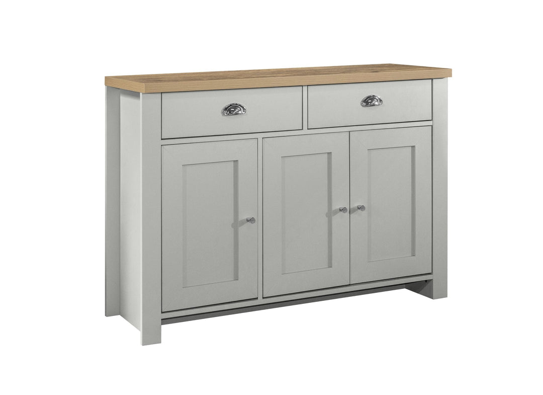 Birlea Highgate 3 Door 2 Drawer Sideboard (Self Assembly) (DHD)