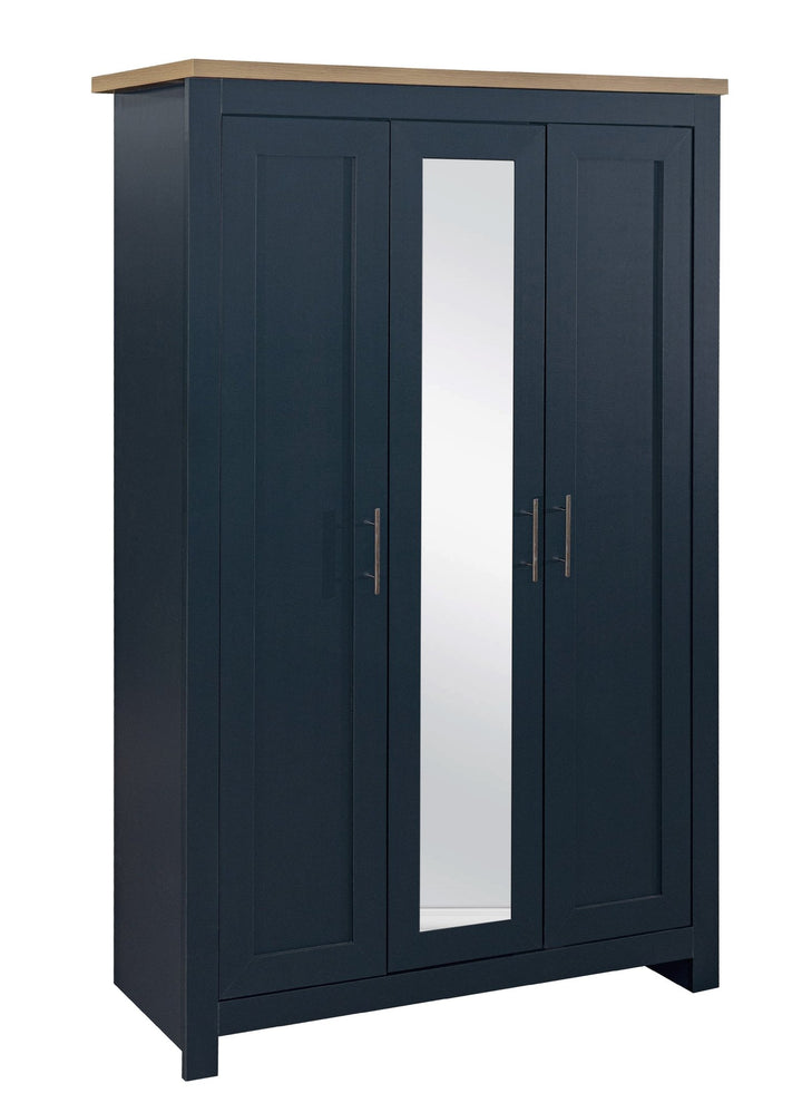 Birlea Highgate 3 Door Wardrobe With Mirror (Self Assembly) (DHD)