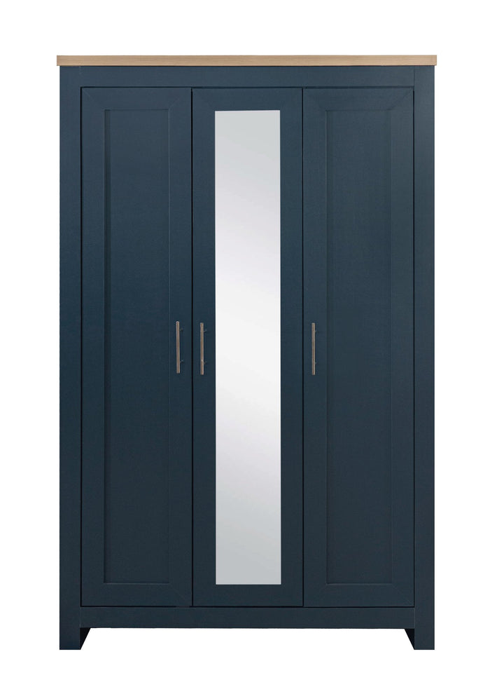 Birlea Highgate 3 Door Wardrobe With Mirror (Self Assembly) (DHD)