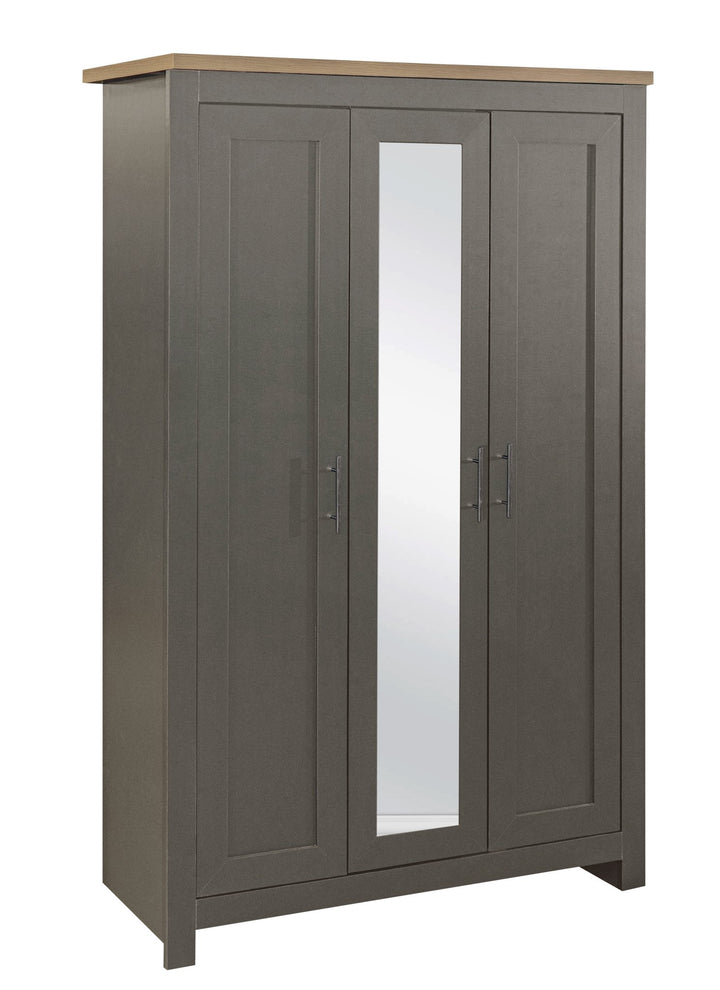 Birlea Highgate 3 Door Wardrobe With Mirror (Self Assembly) (DHD)