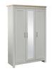 Birlea Highgate 3 Door Wardrobe With Mirror (Self Assembly) (DHD)