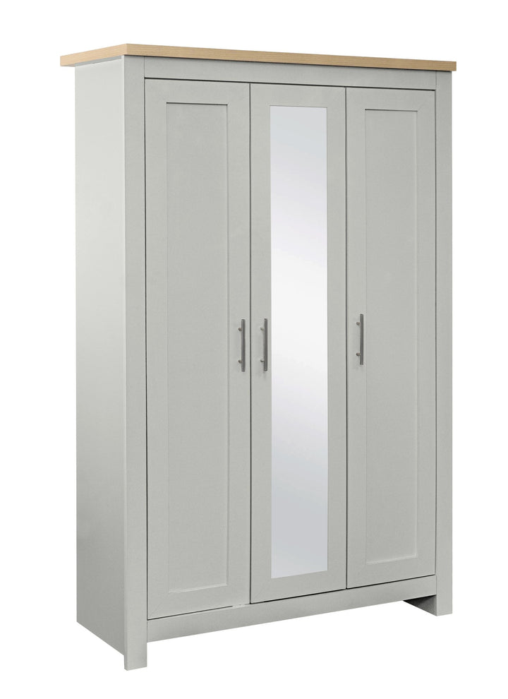 Birlea Highgate 3 Door Wardrobe With Mirror (Self Assembly) (DHD)
