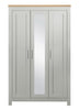 Birlea Highgate 3 Door Wardrobe With Mirror (Self Assembly) (DHD)