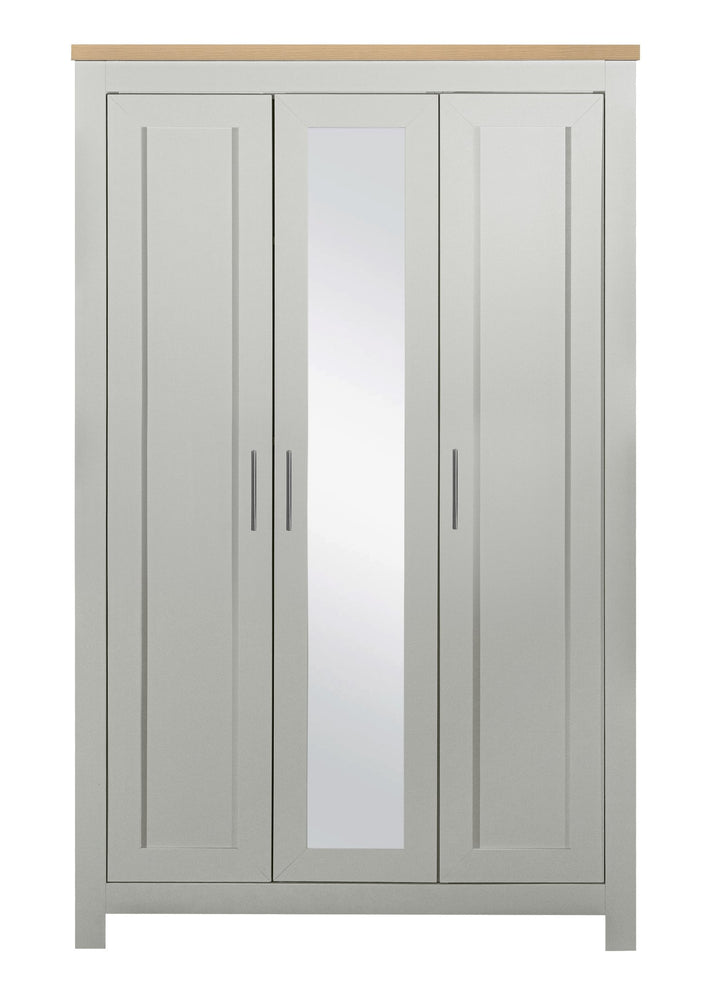 Birlea Highgate 3 Door Wardrobe With Mirror (Self Assembly) (DHD)