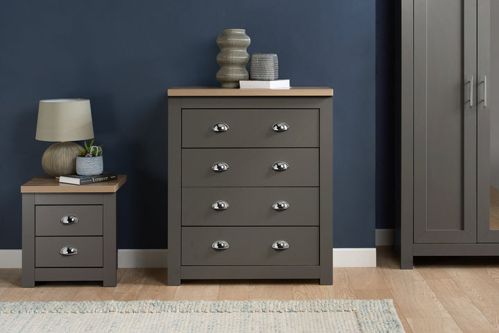 Birlea Highgate 4 Drawer Chest (Self Assembly) (DHD)