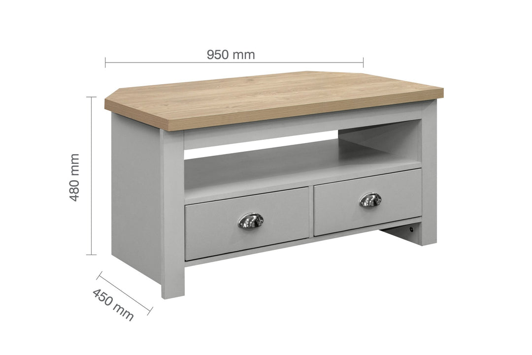 Birlea Highgate Corner TV Unit (Self Assembly) (DHD)