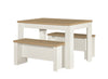 Birlea Highgate Dining Table & Bench Set (Self Assembly) (DHD)